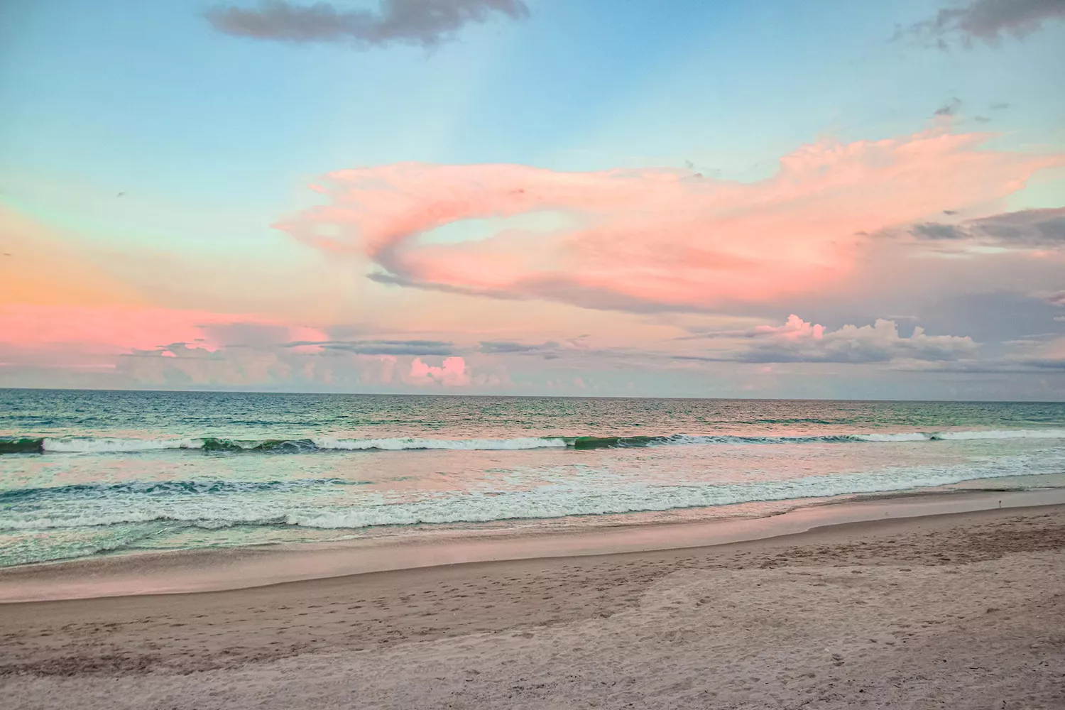 Sunrise on Cocoa Beach, Florida