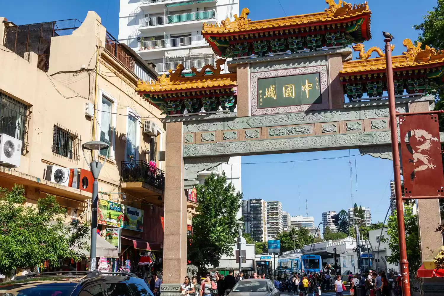 Argentina, Buenos Aires, Chinatown, Porte Paifang.