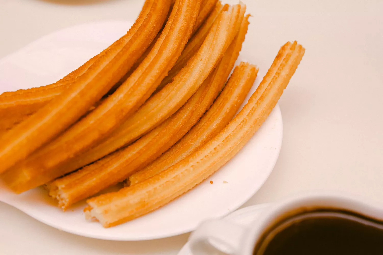 Churros and hot chocolate