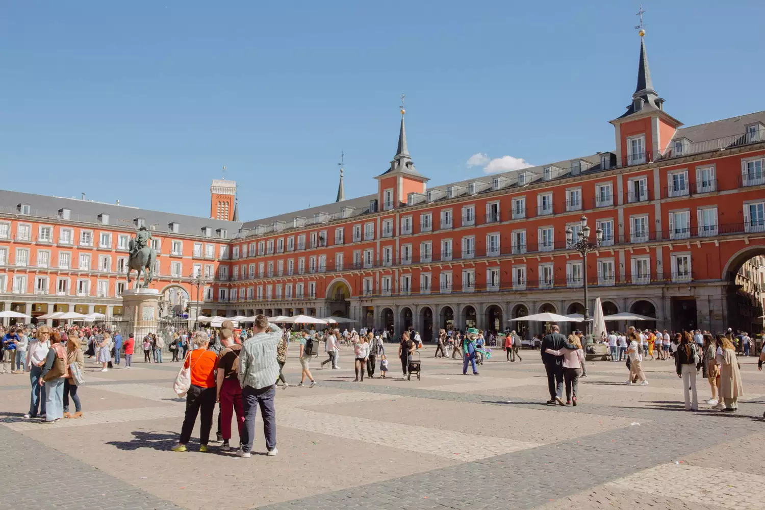 Personnes sur la Plaza Mayor