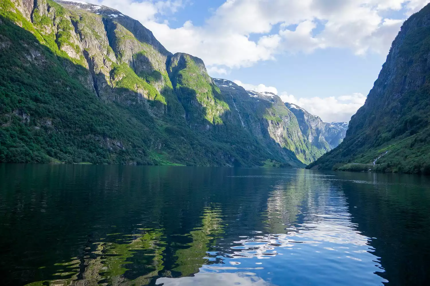 Paysage magnifique du fjord de Geiranger à Bergen, Norvège