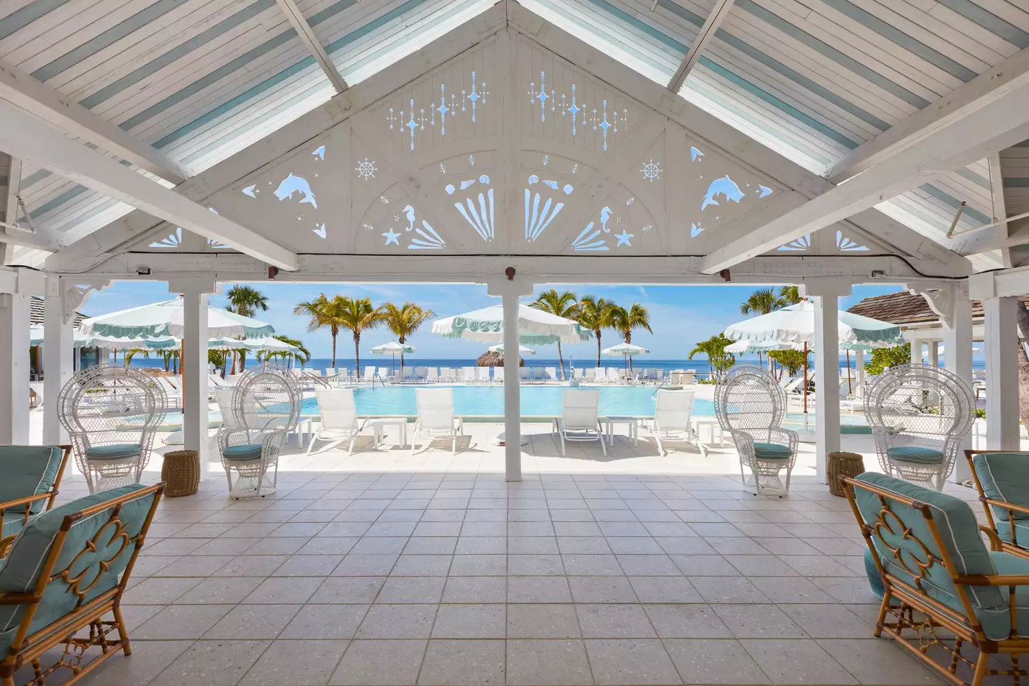 Pool area at The Gasparilla Inn & Club