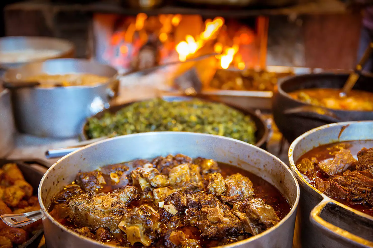 Large amounts of food being made at Regina's Farm