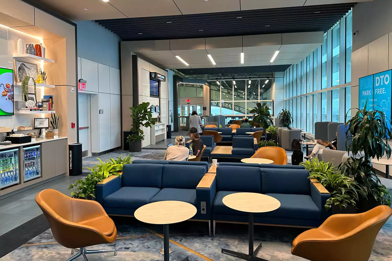 Interior of Brightline station lounge