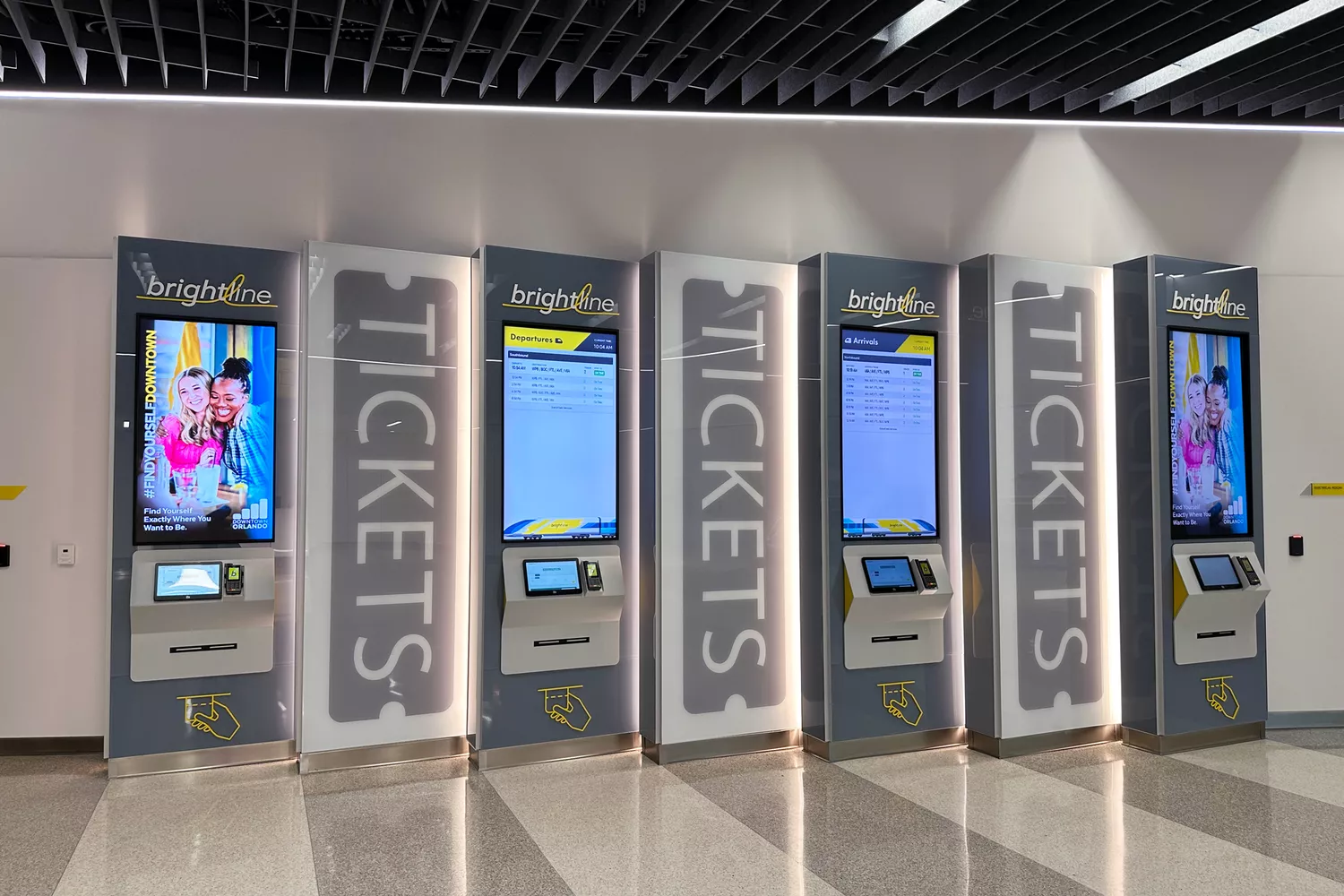 Brightline ticket machines