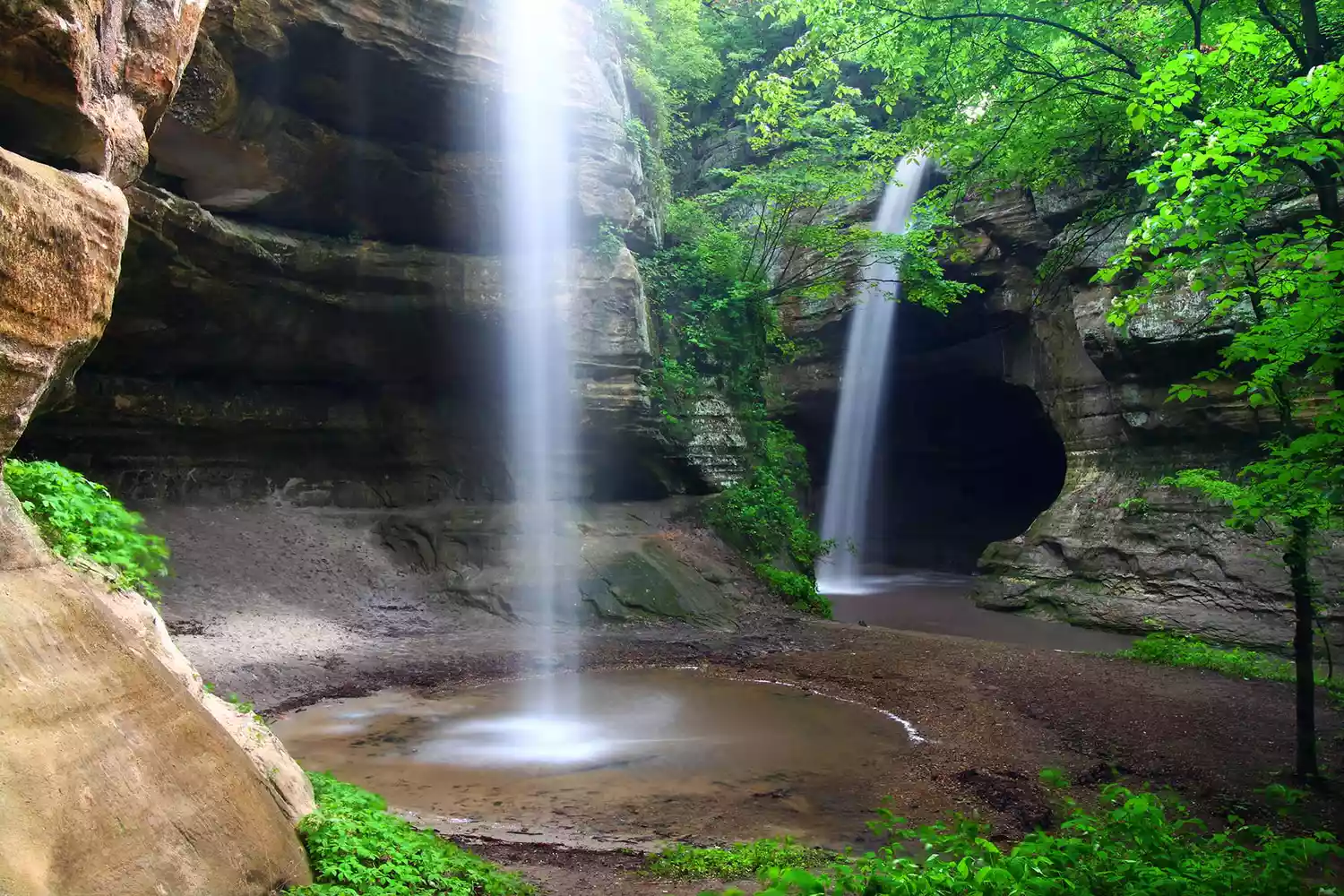 Starved Rock State Park Falls, Illinois