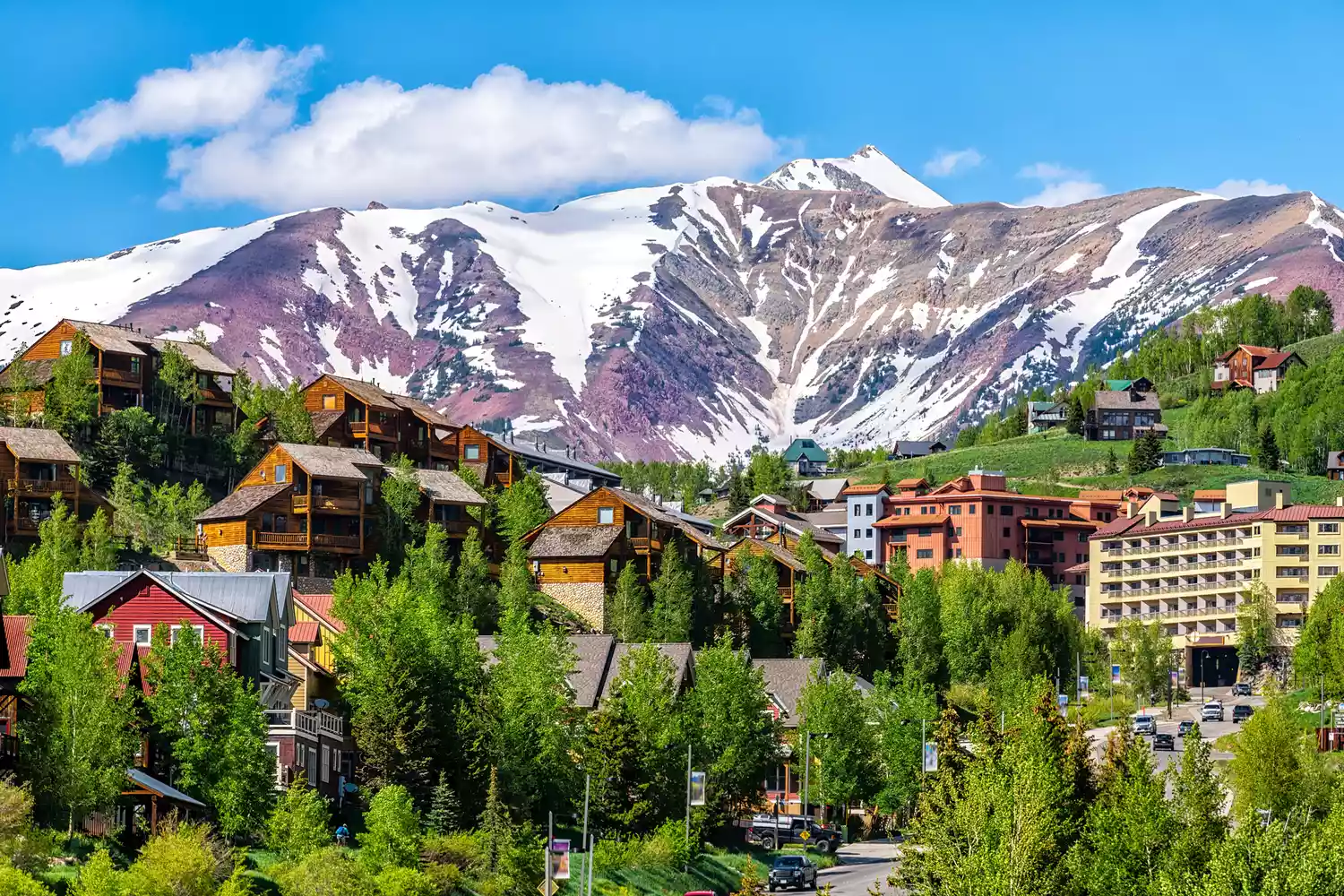 Mount Crested Butte ski resort town, Colorado