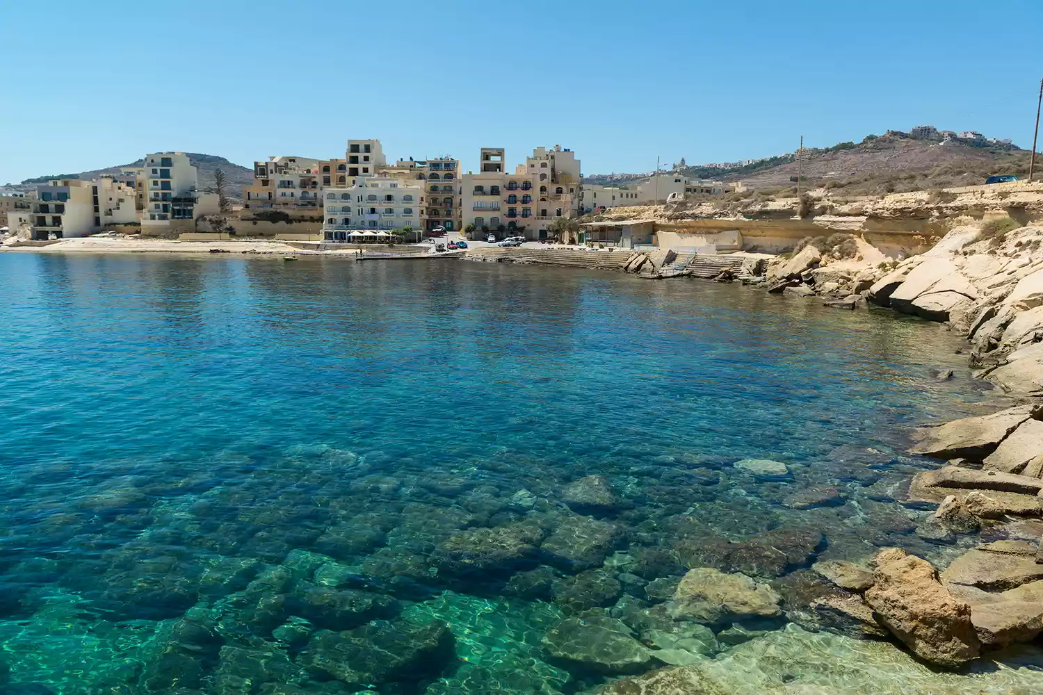 Marsalforn Village, Gozo, Malta