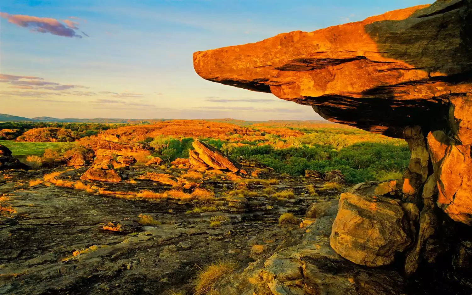 Ubirr Rock, dans le parc national de Kakadu, Territoire du Nord, Australie.