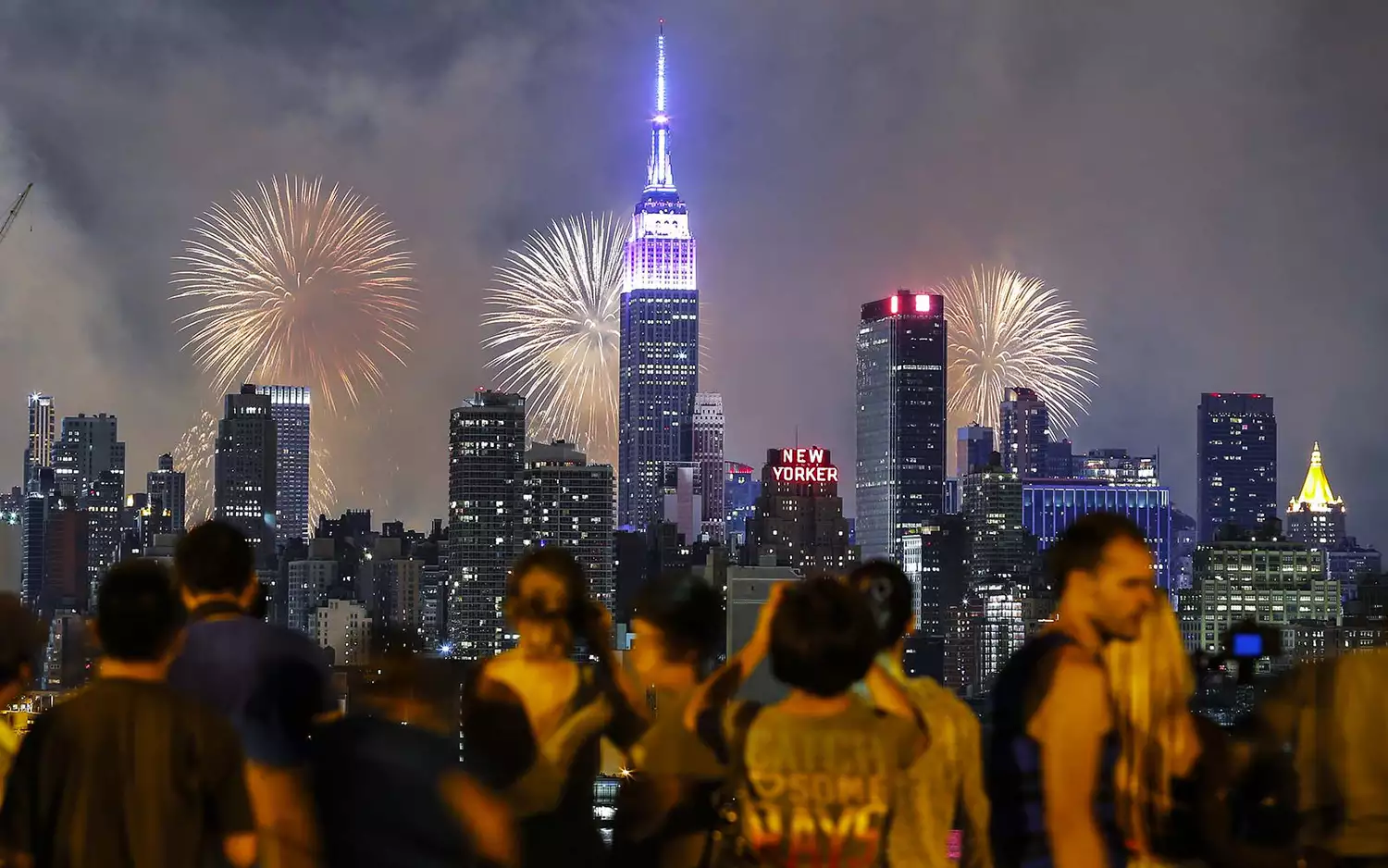 Fourth of July Independence Day Celebrations Holiday New York City Empire State Building fireworks