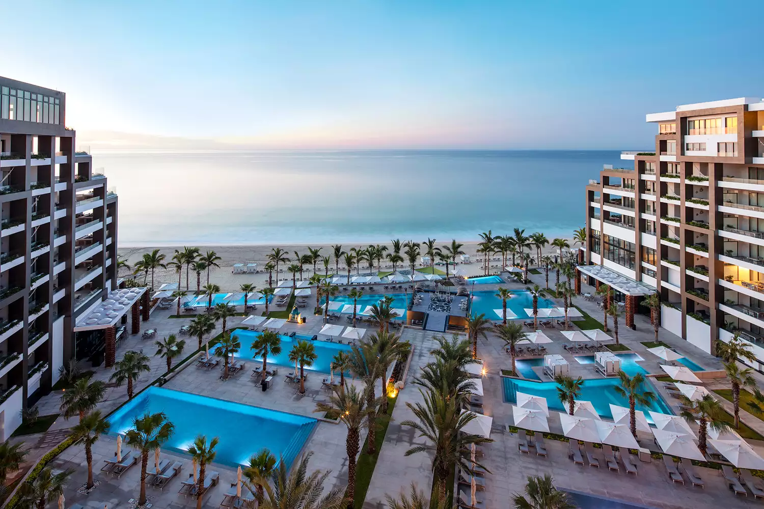 Aerial view of Garza Blanca Los Cabos