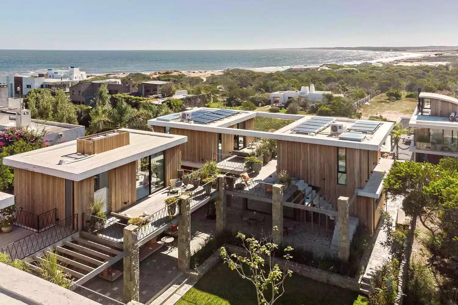 Exterior of Posada Ayana, a new hotel in José Ignacio, Uruguay