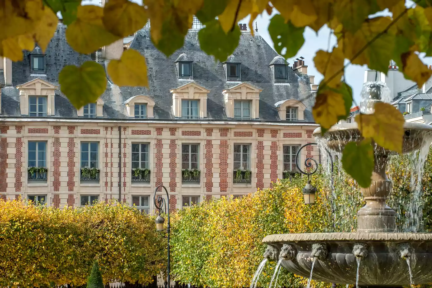 The exterior of Cour des Vosges