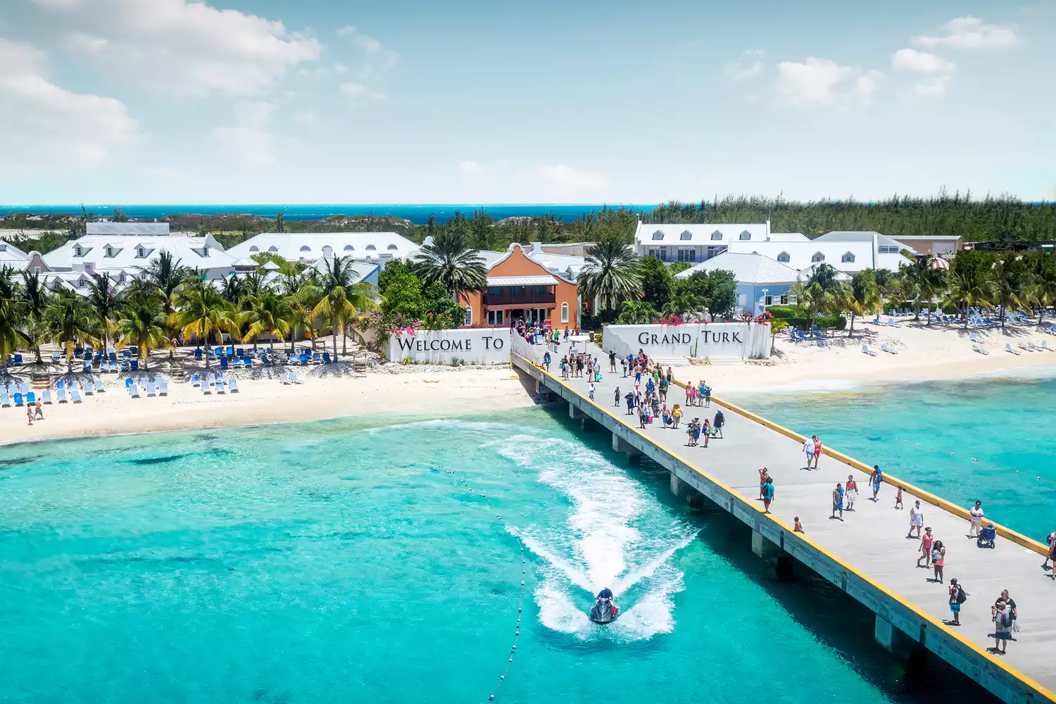 Port and bridge to central Grand Turk, Turks and Caicos