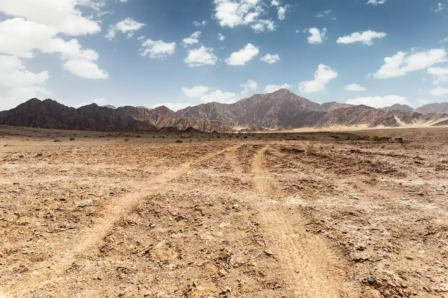 Pistes à travers le désert sur le Sentier des Montagnes du Liban