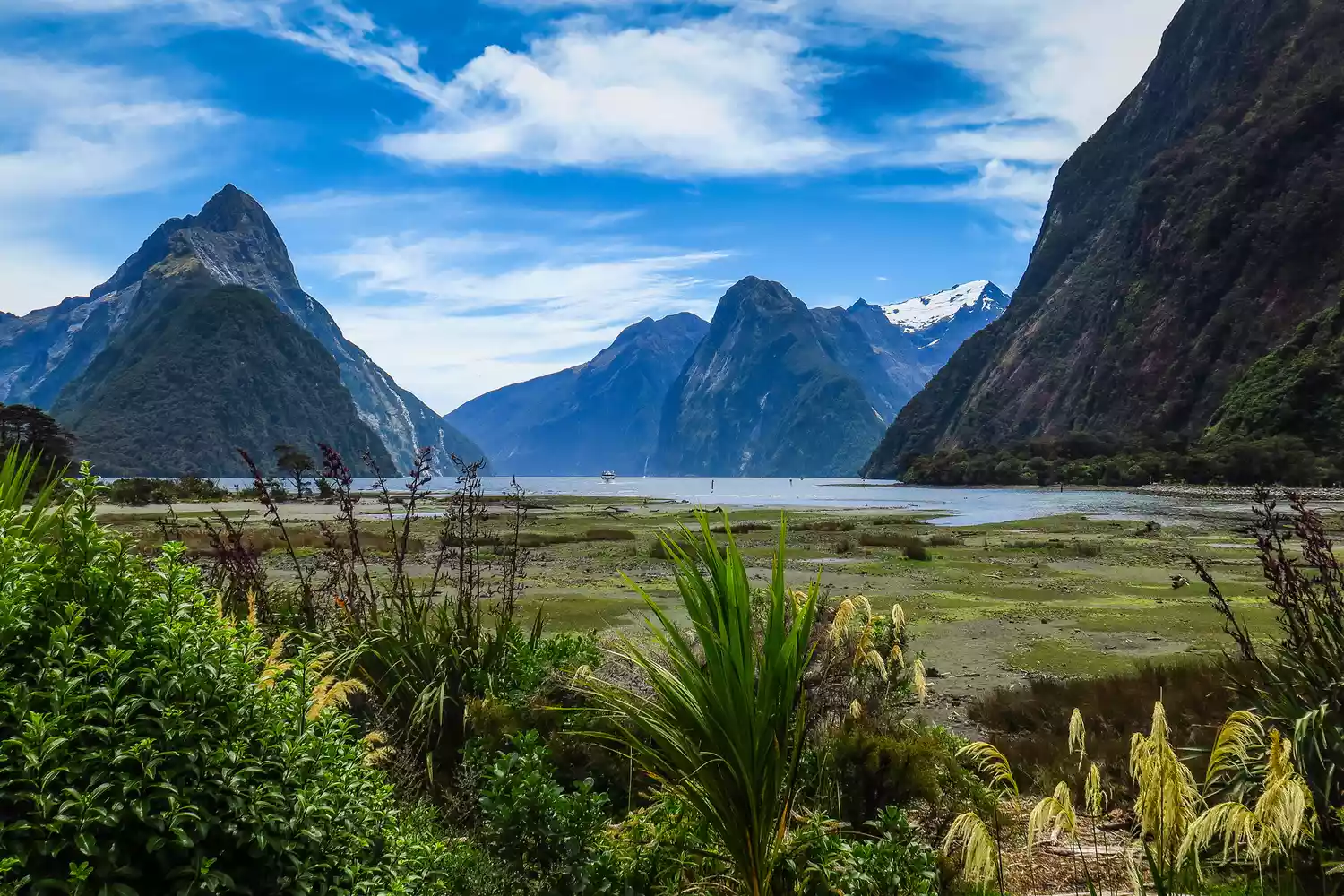 Le fjord de Milford Sound dans le parc national de Fiordland, Nouvelle-Zélande