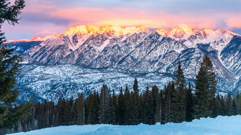 Purgatory ski resort mountain view