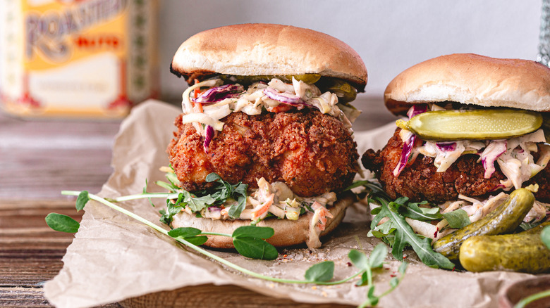 southern style fried chicken sandwich