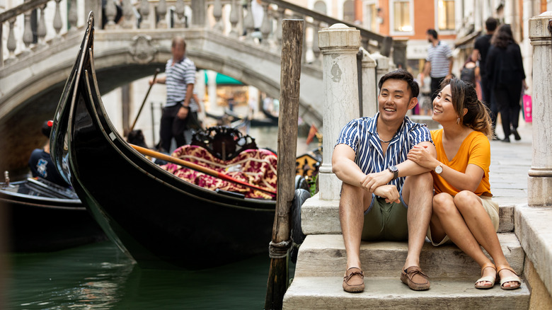 Couple in Venice, Italy