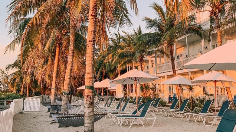 sandy beach at Parrot Key