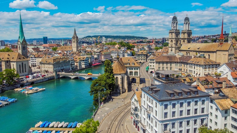Vue de la ville de Zurich