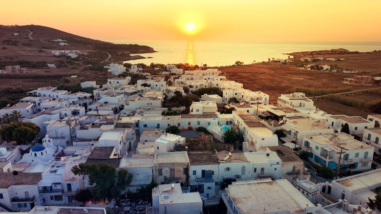 Coucher de soleil sur Antiparos